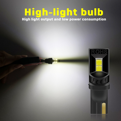 360 derece LED ampuller T10 194 168 147 W5W 3030 Araç LED iç ampuller Hata ücretsiz lisans plaka ışığı