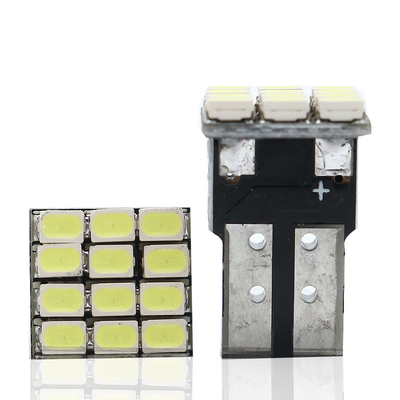Güç 9W LED ampuller Su geçirmez IP67 360 derece Otomobil Işığı 12v T10 12SMD 1206 3020 Okuyucu Işık Lisans plakası