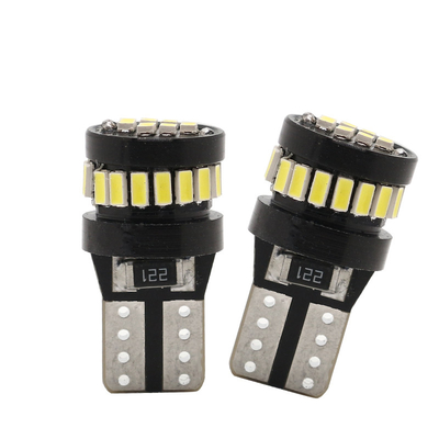 3014 LED Çip Otomobil Ampulleri Beyaz Işık 360 Derece Işın Köşe T10 3014 24smd Sabit Akım Parlak LED Ampul