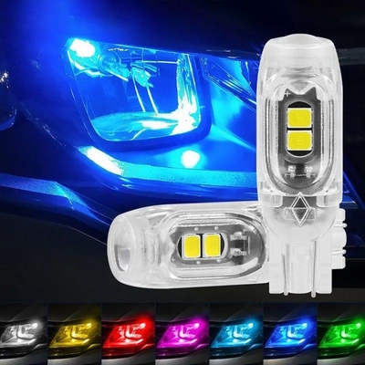 360 Derece LED Işık Lambası Otomobil Lisans Plakası Işık T10 2835 3030 5smd LED Yükseltilmiş 5W5 Kutupsuz Küçük Genişlik Lamba