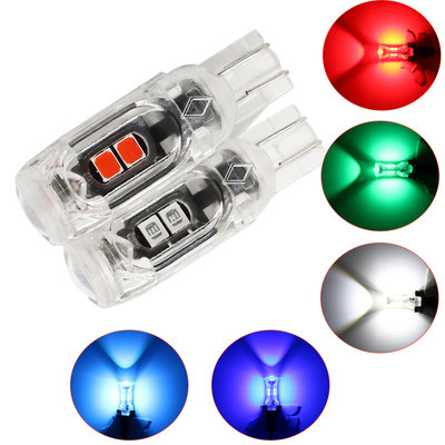 360 Derece LED Işık Lambası Otomobil Lisans Plakası Işık T10 2835 3030 5smd LED Yükseltilmiş 5W5 Kutupsuz Küçük Genişlik Lamba
