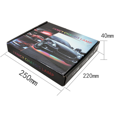 Otomotiv LED İçerideki Işıklar Çok Renkli Uzaktan Kumanda Esnek ABS 12V Araba LED Çizgi Işık