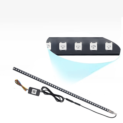 Evrensel ABS Araç İçerisi LED Işıklar Su geçirmez 56CM Araç Flash Strobe Light Knight Rider Scanner Light