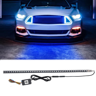 Evrensel ABS Araç İçerisi LED Işıklar Su geçirmez 56CM Araç Flash Strobe Light Knight Rider Scanner Light
