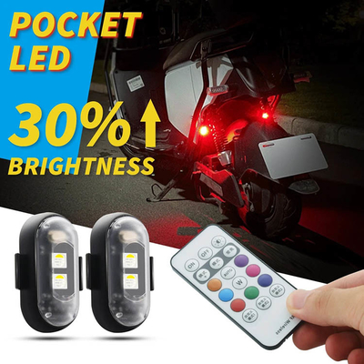 RGB Renkli LED Araç İçerisi Atmosfer Işıkları Mikro USB IP67 Kablosuz Uzaktan Kumanda