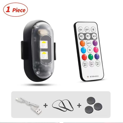 RGB Renkli LED Araç İçerisi Atmosfer Işıkları Mikro USB IP67 Kablosuz Uzaktan Kumanda