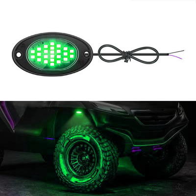 12V Su geçirmez Şasi Işığı 2835 LED Tek Renk Temiz Beyaz 24 LED Kaya Işığı Kamyon Jeep ATV UTV Offroad Underglow