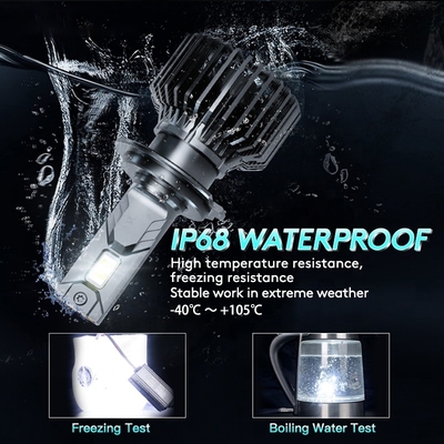 O3 12V 55W 12000 Lümen Otomotiv LED Far H1 H3 H4 H7 H11 9005 9006 D2H Led Far Ampul