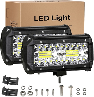 240W 24000lm Sis Led Işık Çubuğu 7 İnç Led Sürüş Işıkları Off Road Suya Dayanıklı