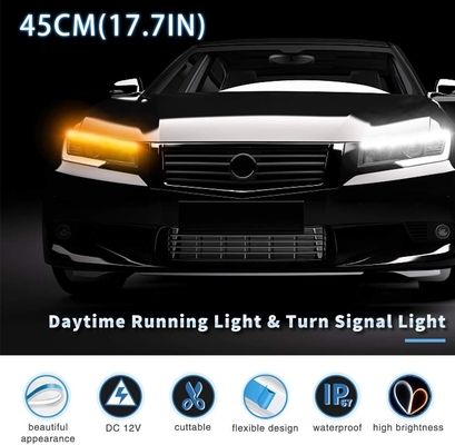 IP67 DC 12V Cree LED Geçen Işık 4.5 İnç Motosiklet Projektör Sürüş Lambası